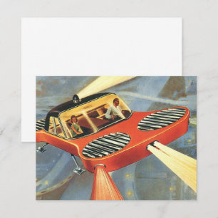 Convite de Carro Futurista de Ficção Científica Vi