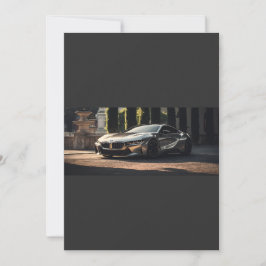 Convite De Carros De Corrida Futurística Em Alumín