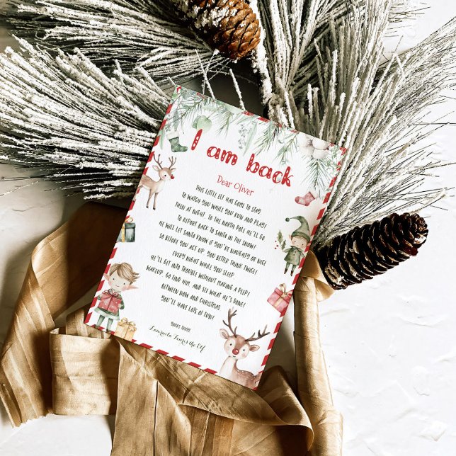 Convite de Carta de Olá da Elfa de Natal para Cria (Criador carregado)
