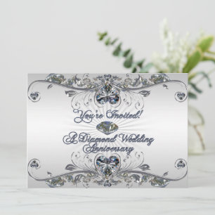Convite de Cartão de Aniversário de Casamento de D