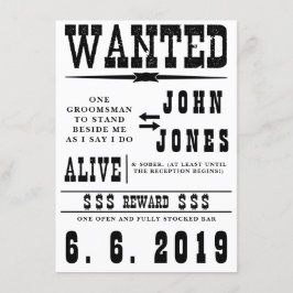 Convite de Cartão de Noivo Antigo Desejado