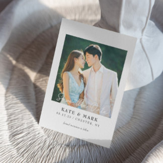 Convite de cartão de salvar o casamento I Casament