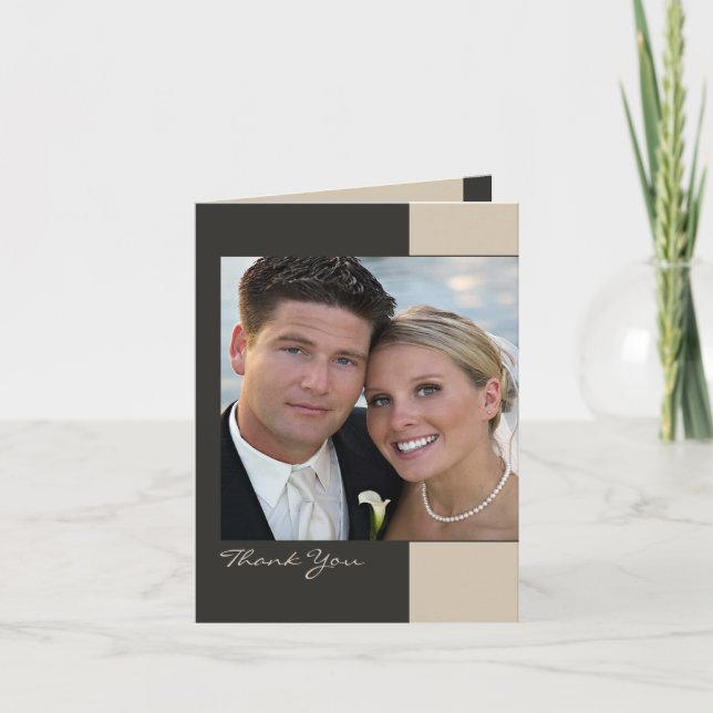 Convite de Cartão Dobrado Agradecido (Frente)