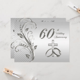 Convite de Cartão para 60º Aniversário de Casament