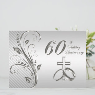 Convite de Cartão para 60º Aniversário de Casament