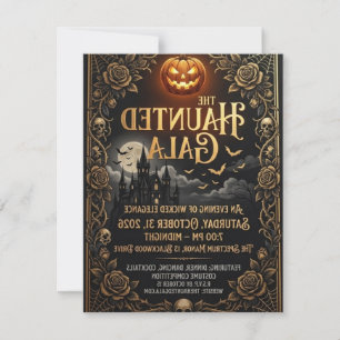 Convite de cartão para festa de Halloween de Fanta