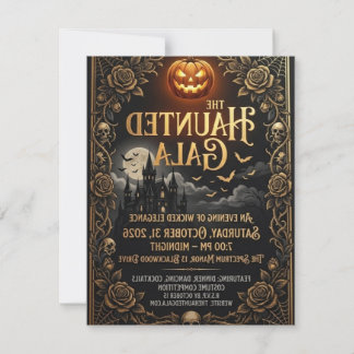 Convite de cartão para festa de Halloween de Fanta