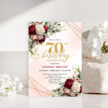Convite de cartão personalizado floral dourado par