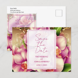 Convite de cartão postal com código QR para fotos 