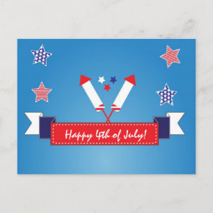 Convite de cartão postal do Dia da Independência d