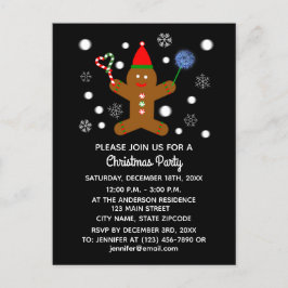 Convite de cartão-postal Homem de Biscoito #2