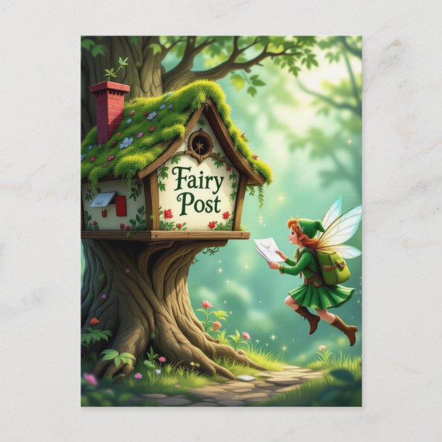 Convite de Cartão Postal para Festa Infantil de Fa (Frente)