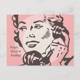 Convite de Cartão-Postal por Chat Telefônico Vinta