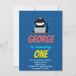 Convite de Cartografia de Máscara Preta para Crian