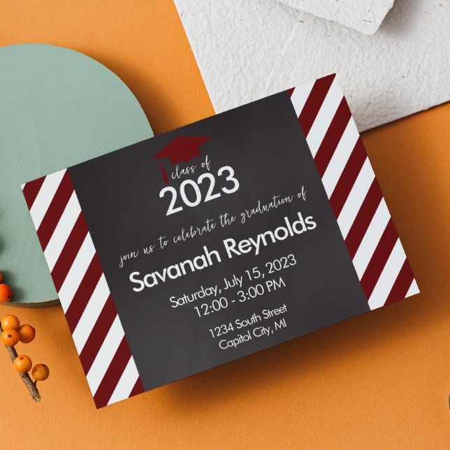 Convite de Casa Aberta de Formatura com Foto (Criador carregado)