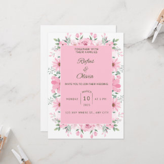 Convite de casamento.