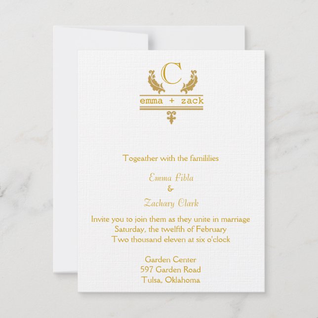  Convite de casamento (Frente)