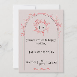 convite de casamento