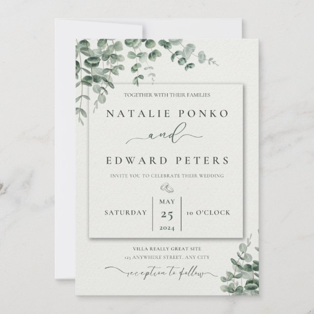 Convite De Casamento (Frente)