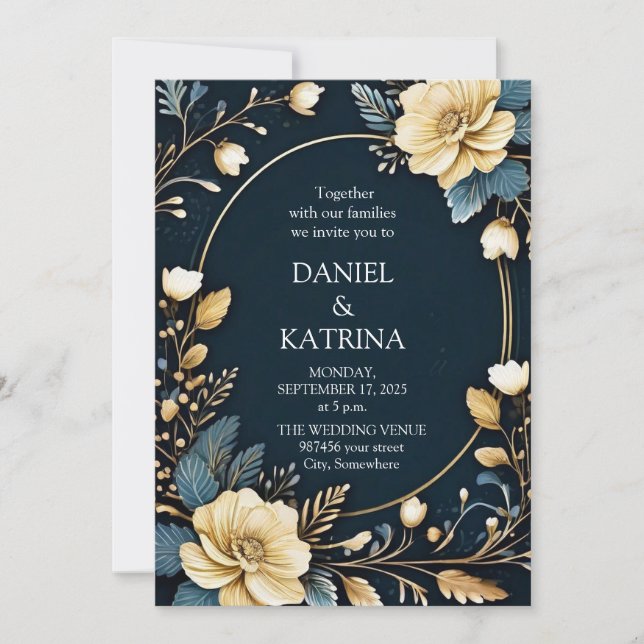 convite de casamento (Frente)
