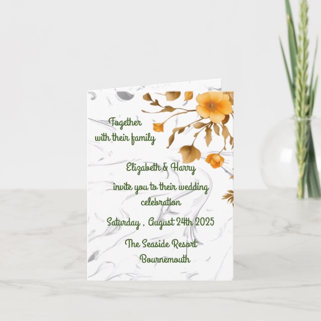 Convite de Casamento  (Frente)