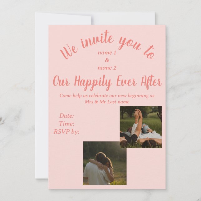 Convite De Casamento (Frente)