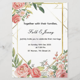 convite de casamento