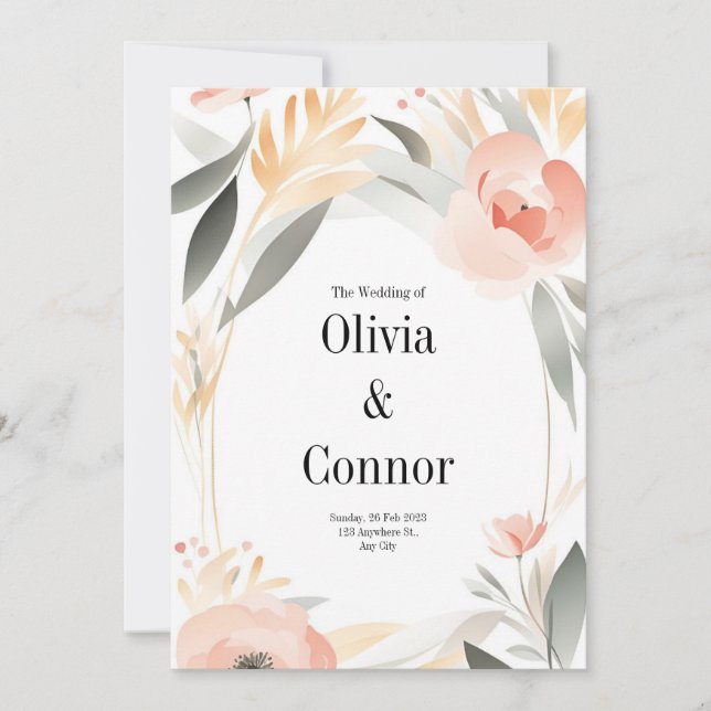 Convite De Casamento (Frente)