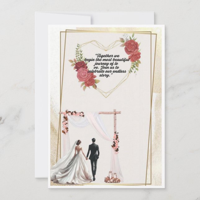 convite de casamento (Frente)