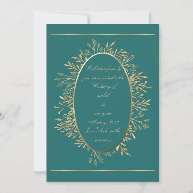 convite de casamento (Frente)