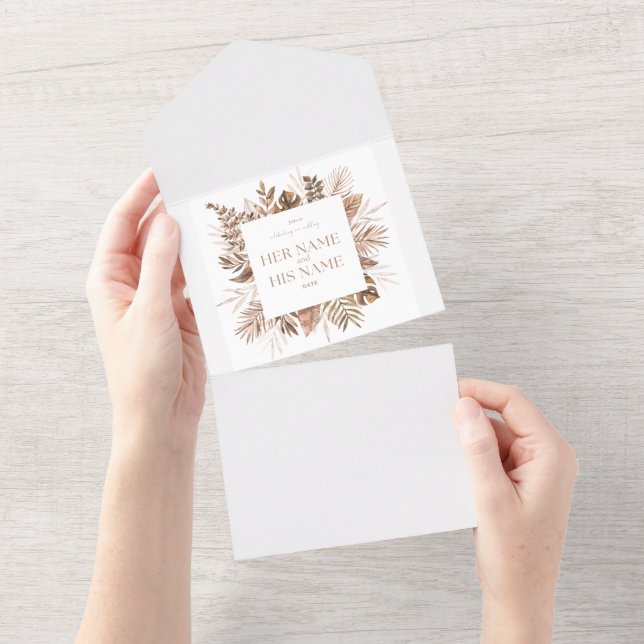 Convite de Casamento (Aba destacável)