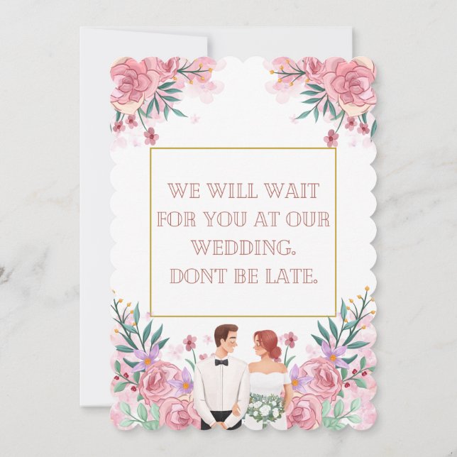 convite de casamento (Verso)