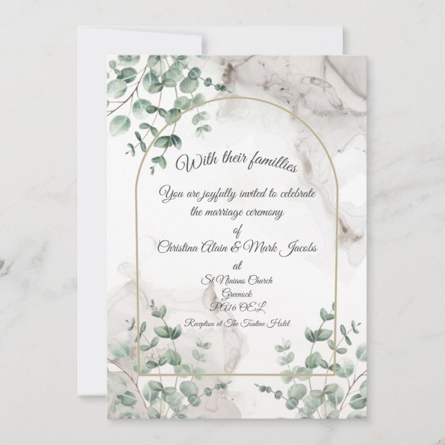 Convite De Casamento (Frente)