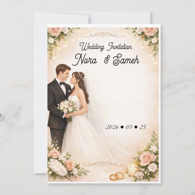 Convite de casamento (Frente)