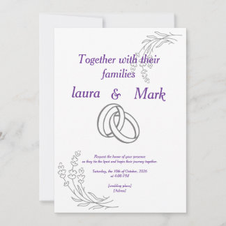 convite de casamento