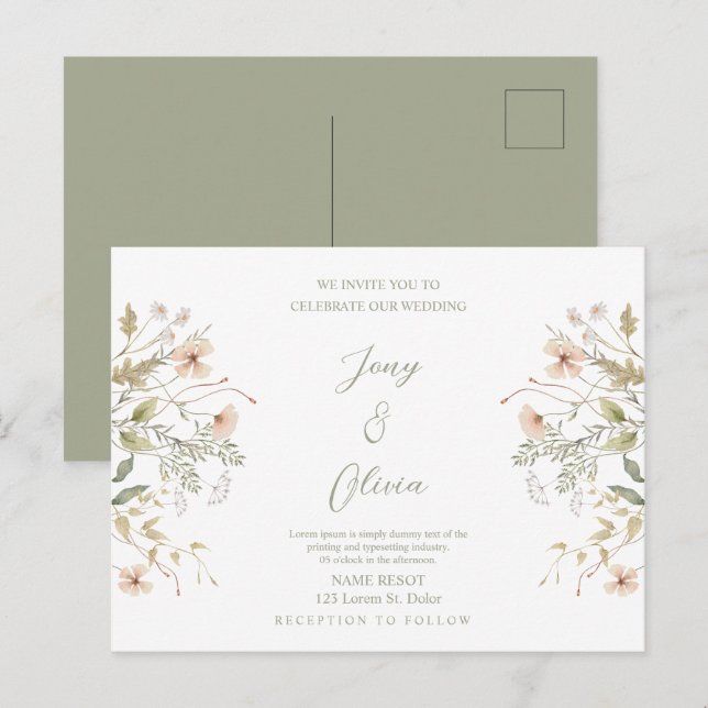 CONVITE DE CASAMENTO (Frente/Verso)