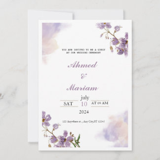 Convite de casamento