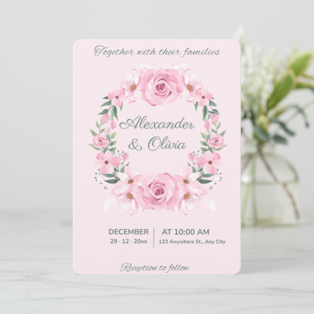 Convite de Casamento (Em pé/Frente)