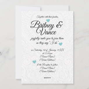 Convite de casamento