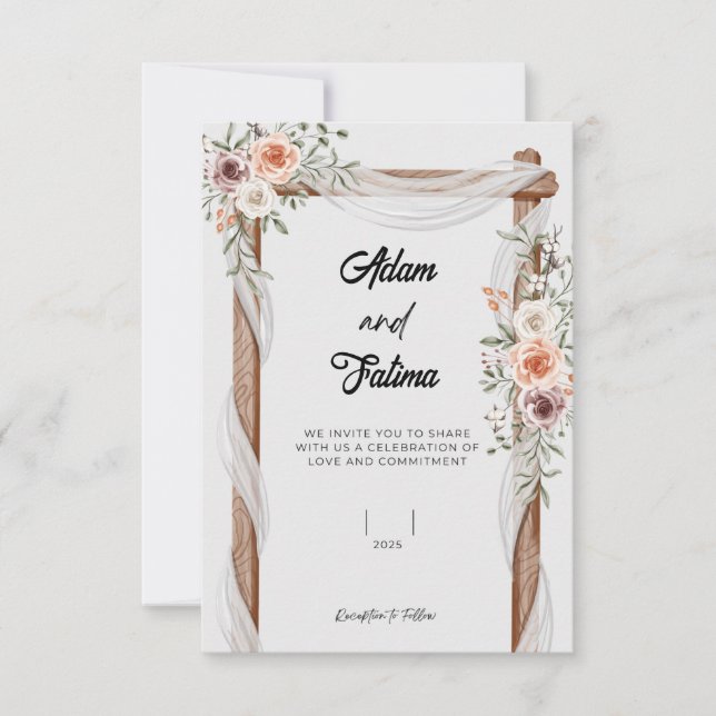 convite de casamento (Frente)