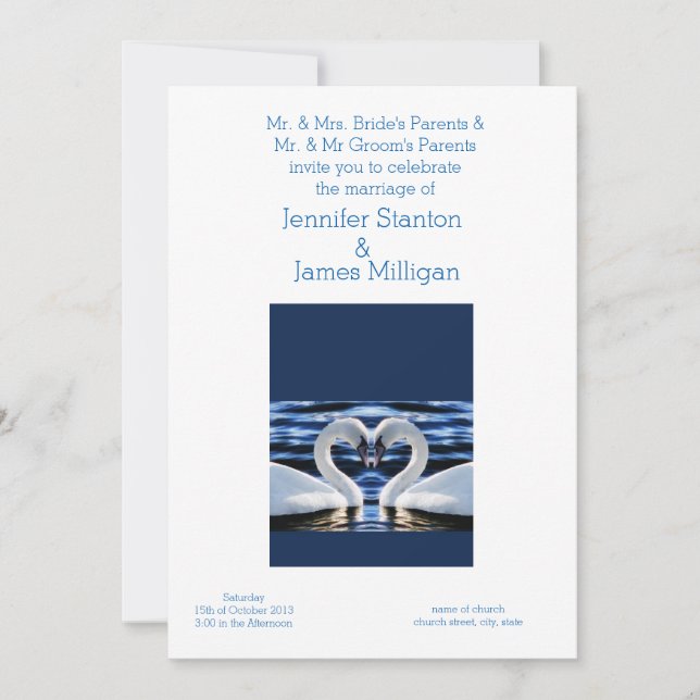 Convite de casamento (Frente)