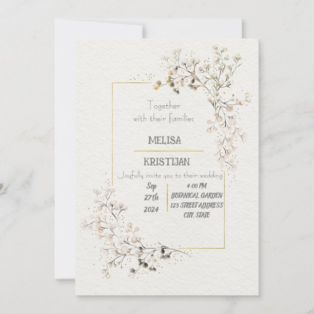 Convite de casamento (Frente)