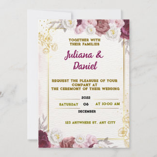 Convite de casamento