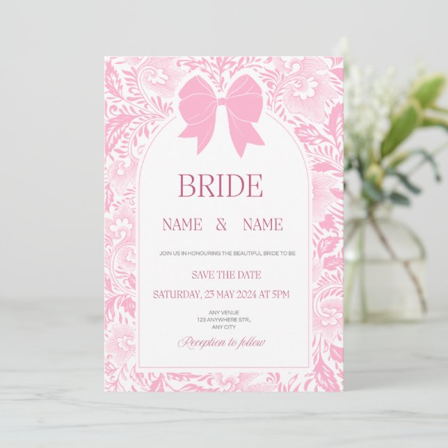 Convite de casamento  (Em pé/Frente)