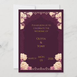 convite de casamento