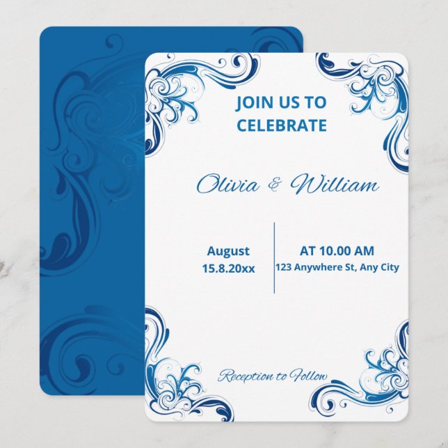 Convite de Casamento (Frente/Verso)