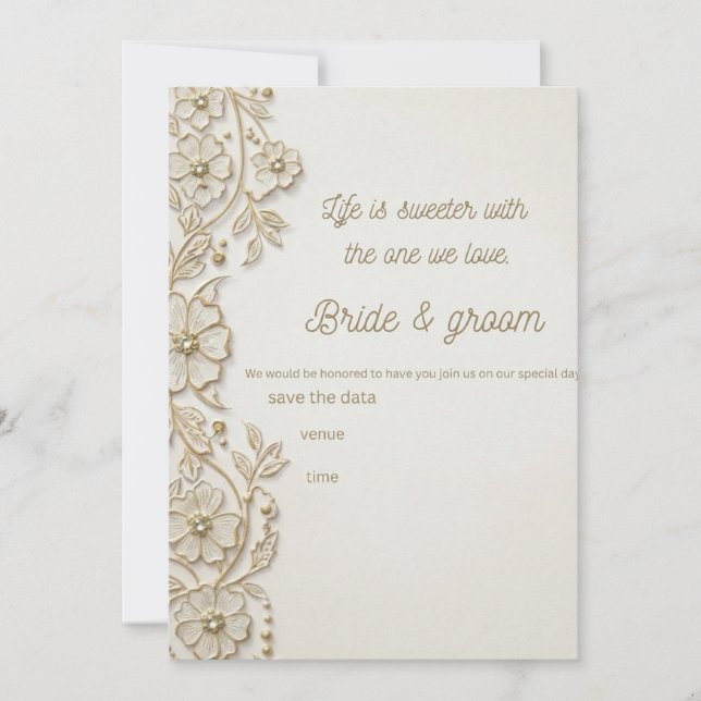 convite de casamento (Frente)