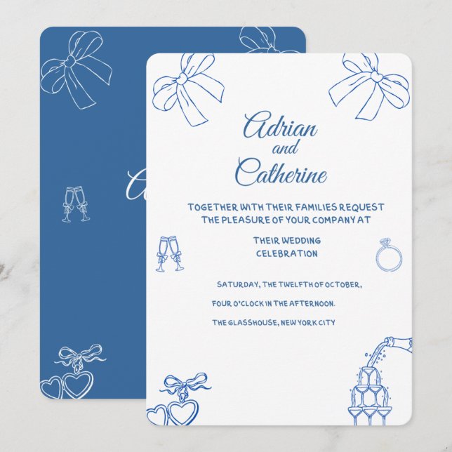 Convite de Casamento (Frente/Verso)
