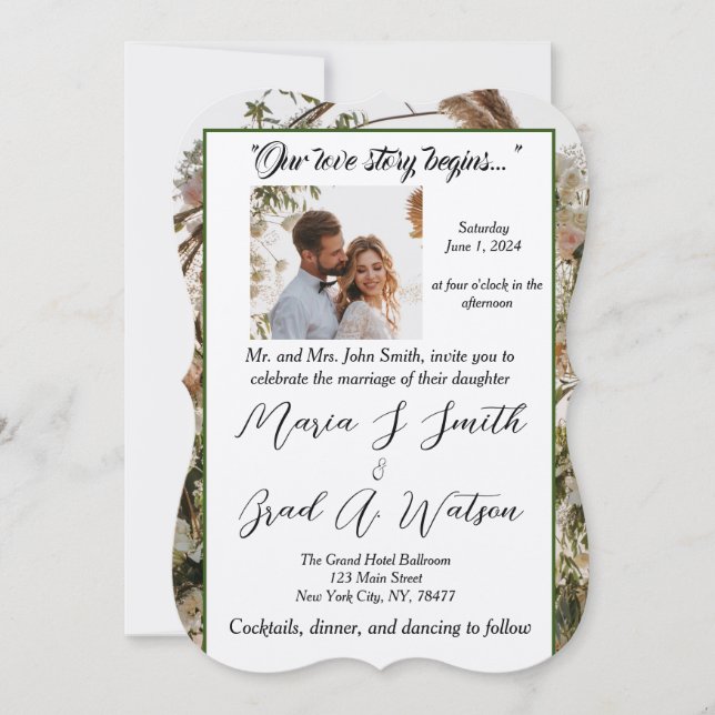 Convite De Casamento (Frente)