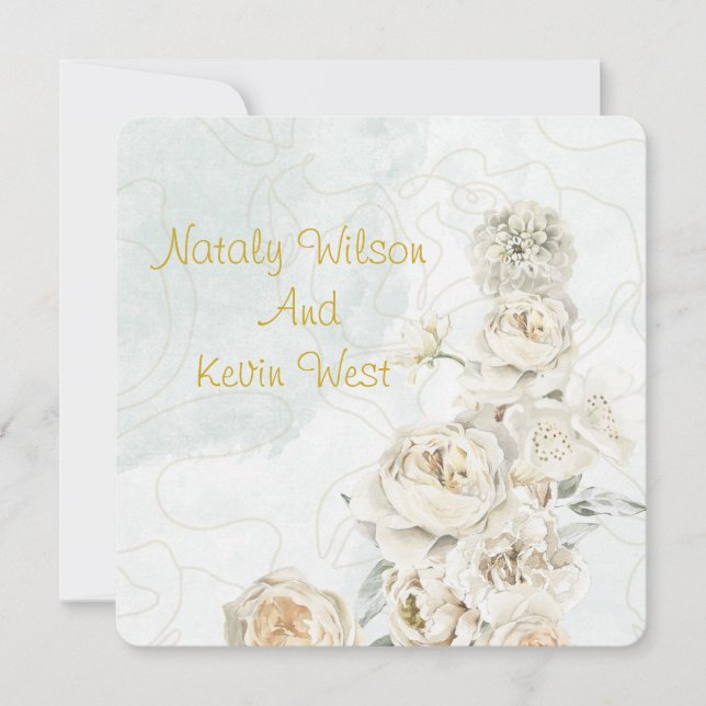 convite de casamento (Frente)